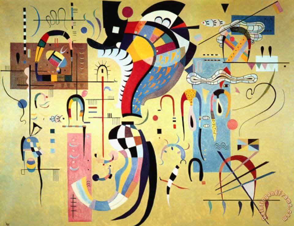 Accompanied Center, 1937 by Wassily Kandinsky