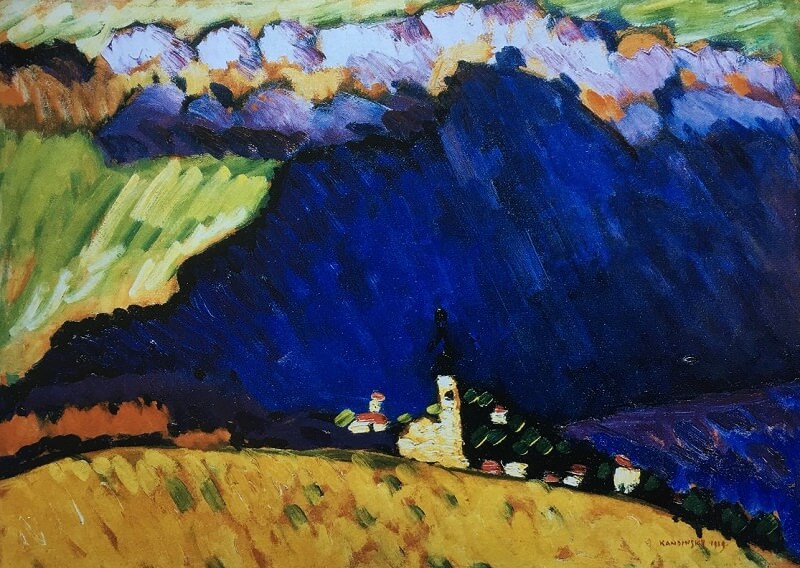 Dunaberg 1909 by Wassily Kandinsky