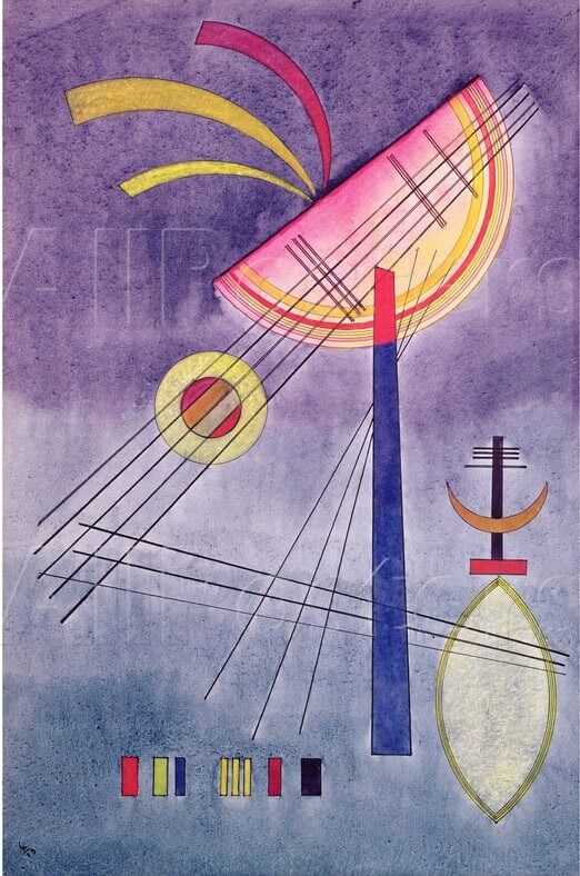 Leaning Semicircle, 1928 by Wassily Kandinsky