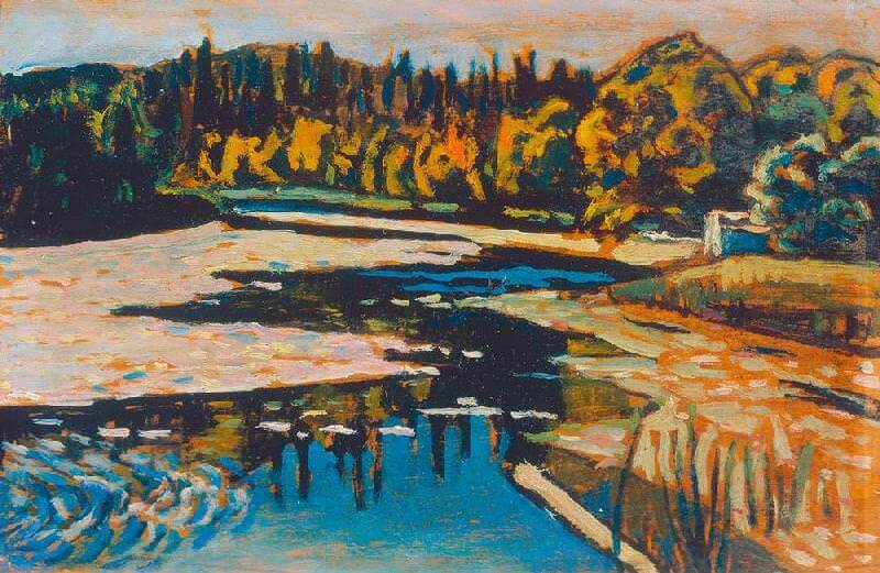River in Autumn, 1900 by Wassily Kandinsky