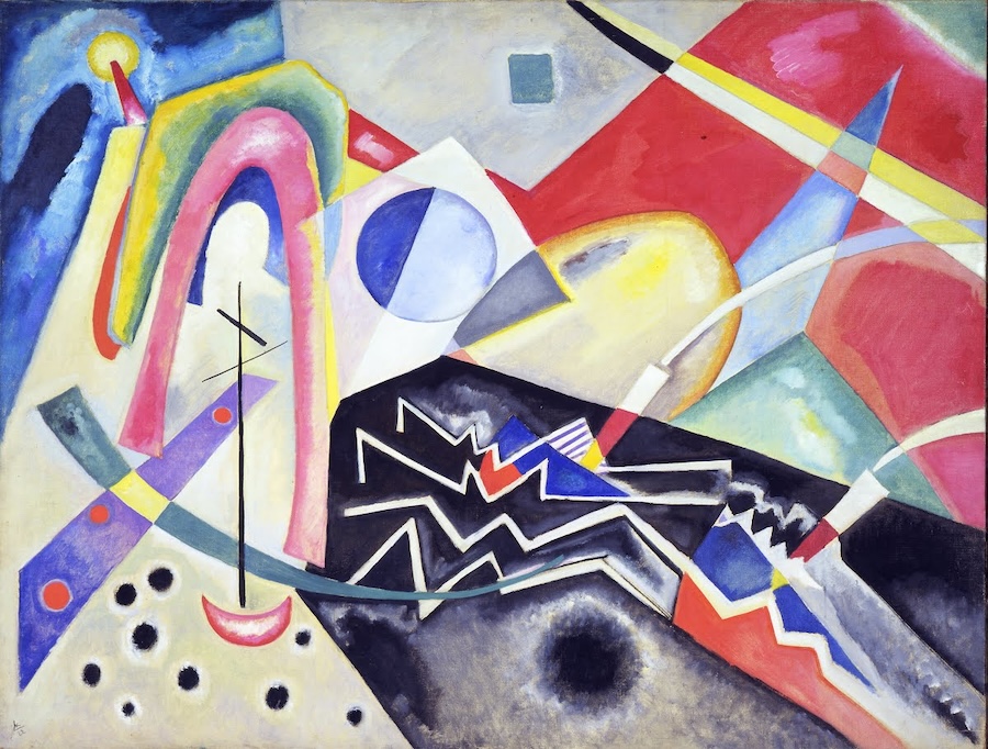 White Zig-Zags, 1922 by Wassily Kandinsky